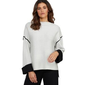 Badgley‎ Mischka Double Faced Sweater Knit Top Size Large